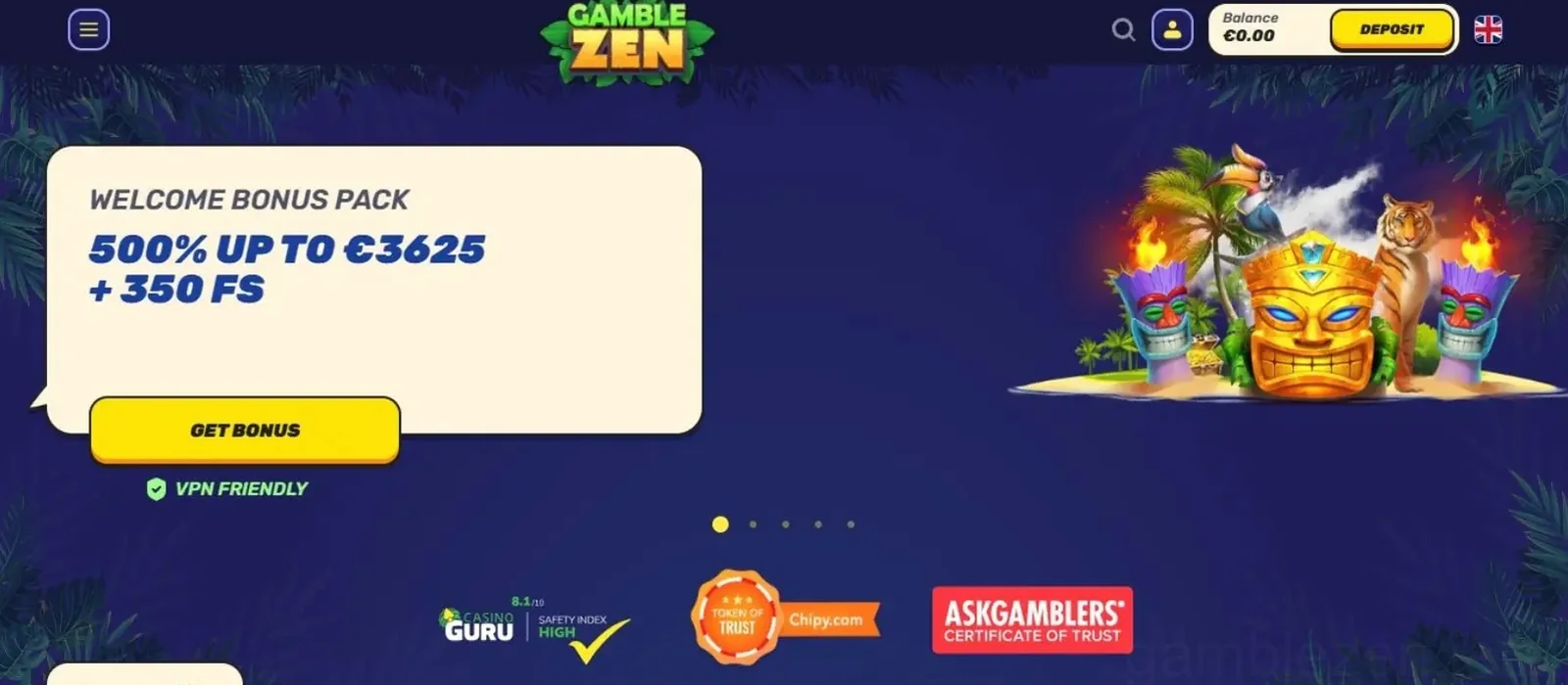Gamblezen Casino Willkommensbonus